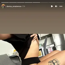 Denisa keď zapózuje na fotke