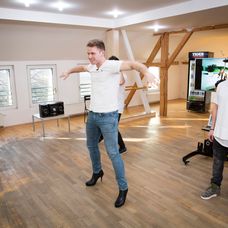 Tomáš Bezdeda počas skúšky