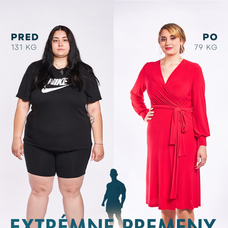 Viktória schudla 52 kíl