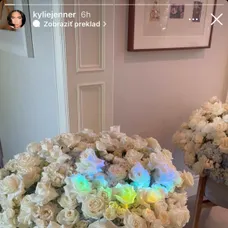 Kylie sa pochválila kvetmi, ktoré po pôrode dostala.