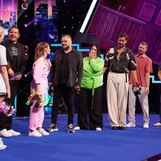 Juraj „Šoko“ Tabaček, Adela Vinczeová, Dano Dangl, Jana Kovalčiková, Mário „Kuly“ Kollár, Petra Polnišová, Jakub Jablonský, Juraj Loj a Kristína Sisková v šou Možné je všetko!