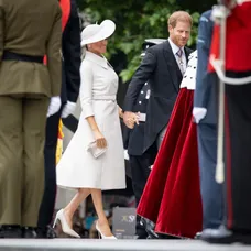 Meghan Markle a princ Harry na oslavách platinového jubilea kráľovnej