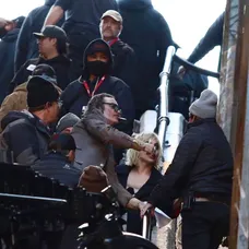 Lady Gaga a Joaquin Phoenix pár sekúnd pred incidentom
