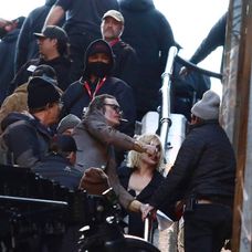 Lady Gaga a Joaquin Phoenix pár sekúnd pred incidentom