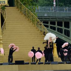 Lady Gaga na otváracom ceremoniáli na letných olympských hrách v Paríži