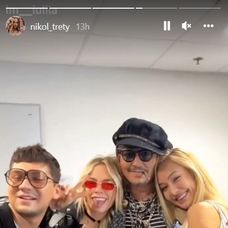 Nikol Treterová sa stretla s Johny Deppom v Prahe