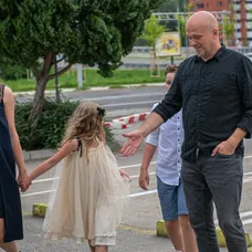 Mária Čírová s rodinou pár týždňov pred pôrodom