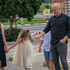 Mária Čírová s rodinou pár týždňov pred pôrodom