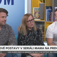 Marta Sládečková, Peter Brajerčík a Richard Autner v Teleráne