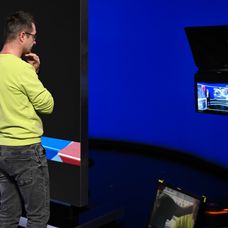 Prípravy volebnej noci na Markíze.