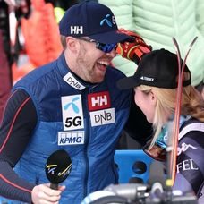 Mikaela Shiffrinová a Aleksander Aamodt Kilde
