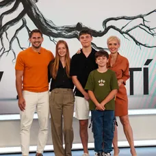 Marek Polomský, Simona Kollárová, Alex Šajban, Ján Dubníček a Kveta Horváthová v relácii Teleráno