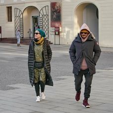 Katy Perry a Orlando Bloom na Pražskom hrade. 