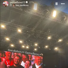 Petra Vlhová si užila koncert Pavla Haberu