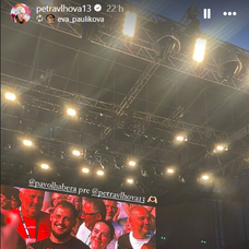 Petra Vlhová si užila koncert Pavla Haberu