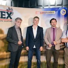 Zľava: Pavel Višňovský, Juraj Bača, Lukáš Latinák a Gregor Hološka