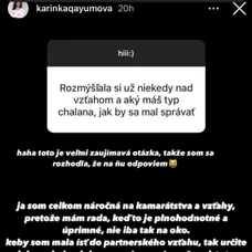 Aj vo vzťahových veciach má mladá herečka jasno.