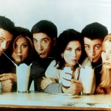 Herci zo seriálu Priatelia.