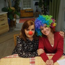 Aj Zuzana s Viki si vyskúšali si klaunské rekvizity