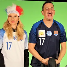 Vtipná dokrútka sa nakrúcala pred zelenou stenou