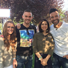 Kristína Turjanová s Martinom Vaculíkom v dnešnom Teleráne po boku Lenky a Romana