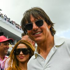 Shakira a Tom Cruise na Veľkej cene Miami