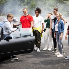 Luky a Dorka s partiou z Pána profesora