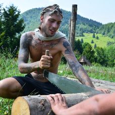 Škótski fanúšikovia na štadióne Hampden Park počas zápasu Škótsko - Anglicko.