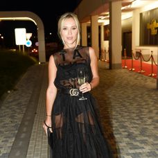 Nela Slováková na otvorení nového kasína. 
