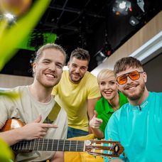 Alan Murín s Kvetkou a Tomášom v Teleráne