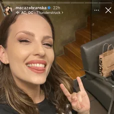 Maca Zábranská na koncerte AC/DC