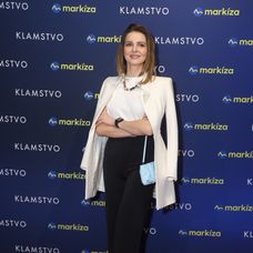 Monika Horváthová na premiére seriálu Klamstvo