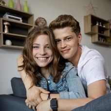 Dorka a Luky v novej garzónke