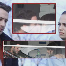 Ozan Dolunay a Bahar Sahin - bozky v reštaurácii