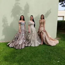 Anna Fiačanová v elegantných šatách