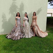 Anna Fiačanová v elegantných šatách