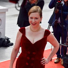 Herečka Zuzana Stivínová na 56. ročníku MFF KV