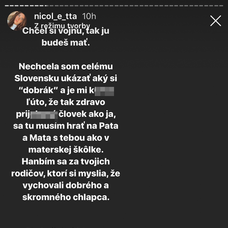 Komunikácia medzi Nicolettou a Martinom
