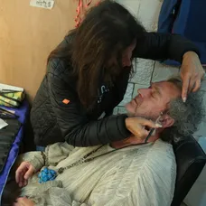 Michal Ďuriš v maskérni na Pevnosti Boayrd