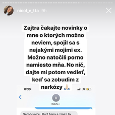 Komunikácia medzi Nicolettou a Martinom