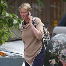 Cynthia Nixon v uliciach New Yorku.