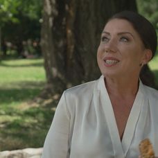 Zuzana v parku odpadla