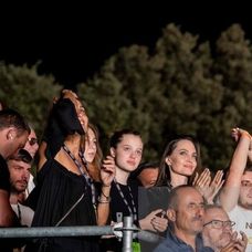 Angelina s dcérou na koncerte