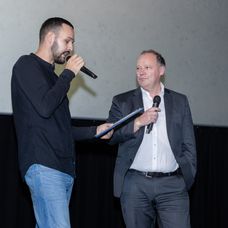 Moderátor Andrej Zvolenský a Matthias Settele