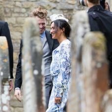 Meghan Markle spolu s princom Harrym na svadbe.