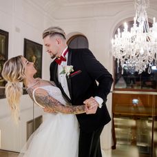 Veronika a Adam na svadbe
