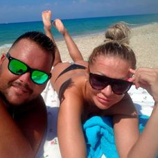 Božka a Števo na Korfu.