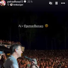 Petra Vlhová si užila koncert Pavla Haberu