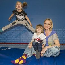 Monika Hilmerová so Zarkou a Leom