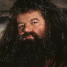 Robbie Coltrane ako Hagrid v Harrym Potterovi.